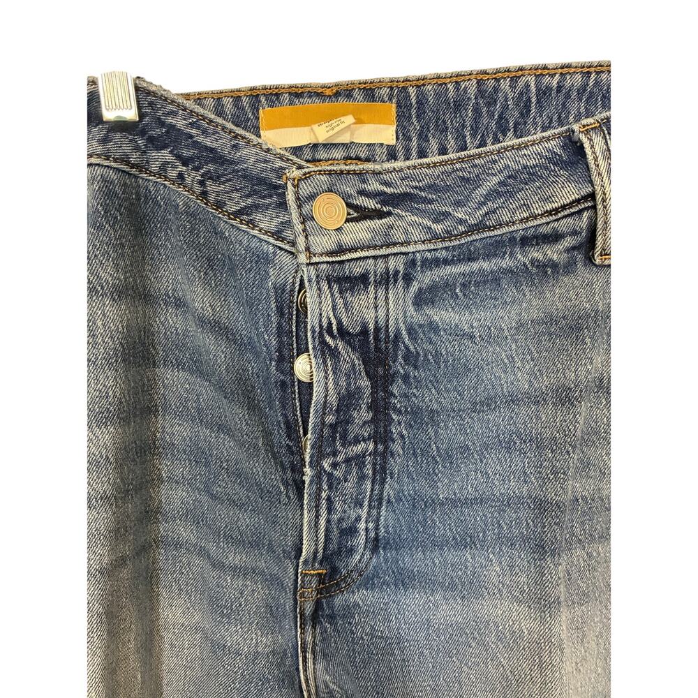 NWT 22W Maurice Dark Wash Distressed Cropped Skinny Jeans Casual Modest Normcore - Picture 3 of 5